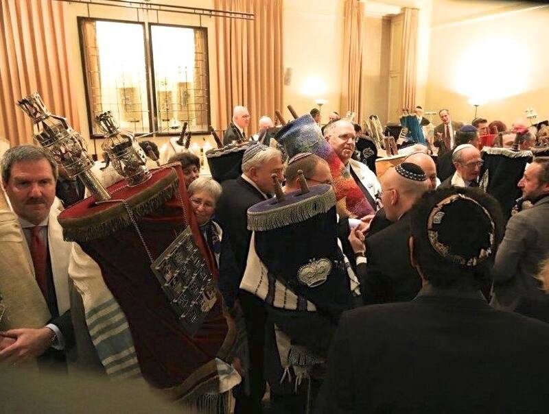 		                                		                                    <a href="https://www.westminstersynagogue.org/ws-czech-scrolls-60th-anniversary.html#"
		                                    	target="">
		                                		                                <span class="slider_title">
		                                    Celebrating the Scrolls 60th Anniversary		                                </span>
		                                		                                </a>
		                                		                                
		                                		                            	                            	
		                            <span class="slider_description">It is now nearly 60 years since 1,564 Torah Scrolls arrived at Westminster Synagogue through the efforts of Ralph Yablon, a founding Westminster Synagogue member, and Rabbi Harold Reinhart, the founding Rabbi of our Synagogue community.
To honour the history of our community, the remarkable work of the Memorial Scrolls Trust, and celebrate the future of the scrolls’ legacy across the world, we are excited to be holding various means for our community to come together!</span>
		                            		                            		                            <a href="https://www.westminstersynagogue.org/ws-czech-scrolls-60th-anniversary.html#" class="slider_link"
		                            	target="">
		                            	Learn More and Join Us		                            </a>
		                            		                            